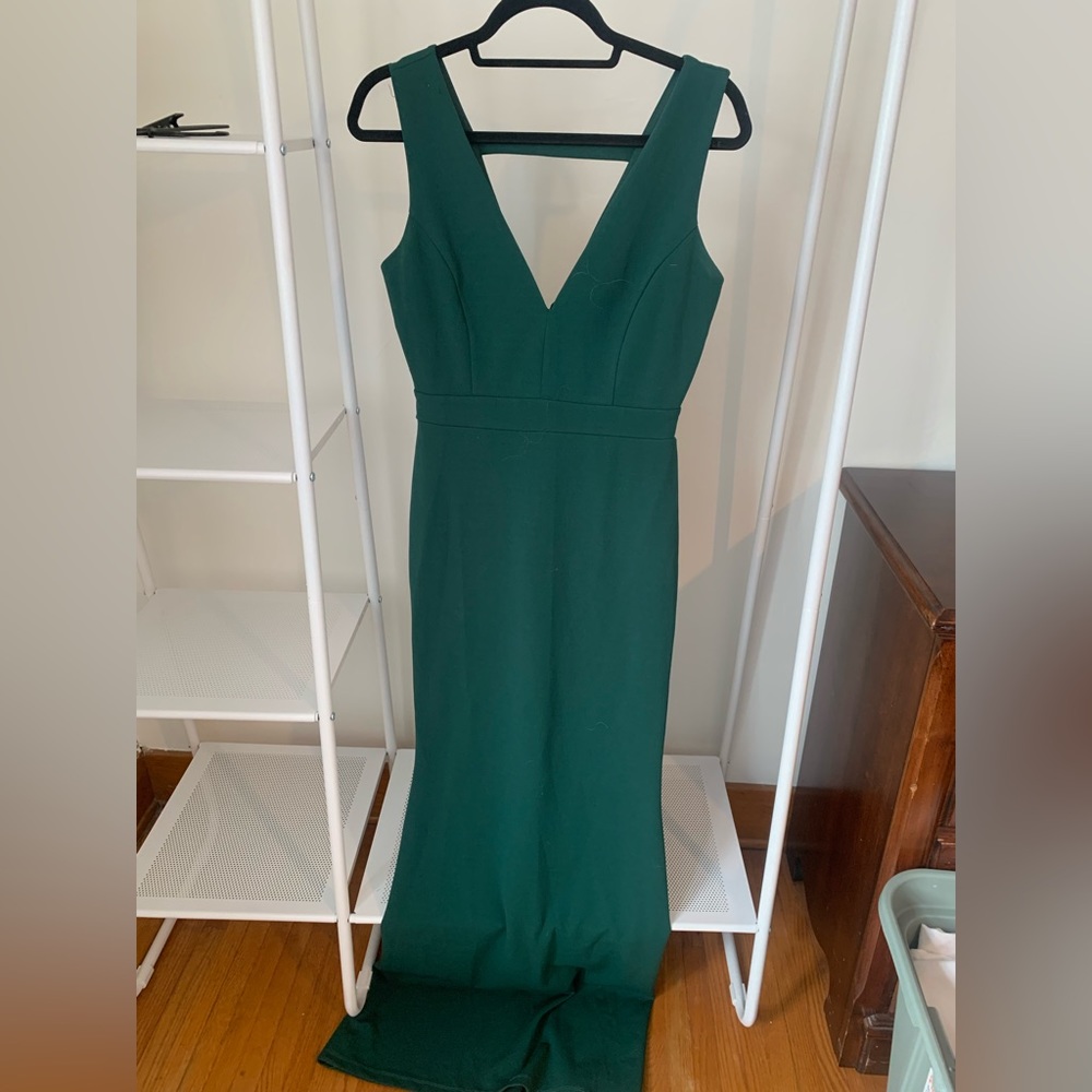 Emerald green dress